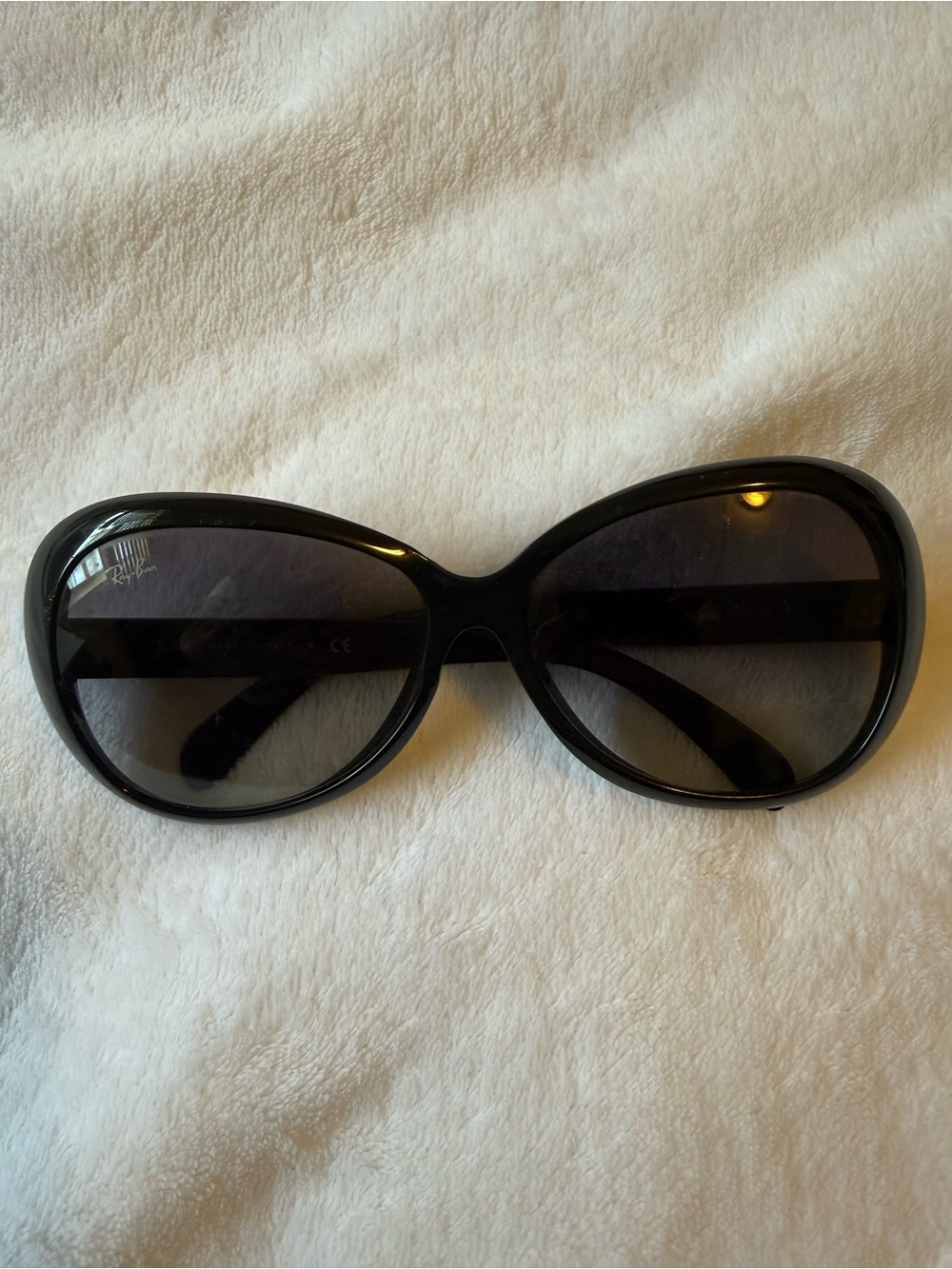 Ray-Ban Women's Black Oversized Round Sunglasses
